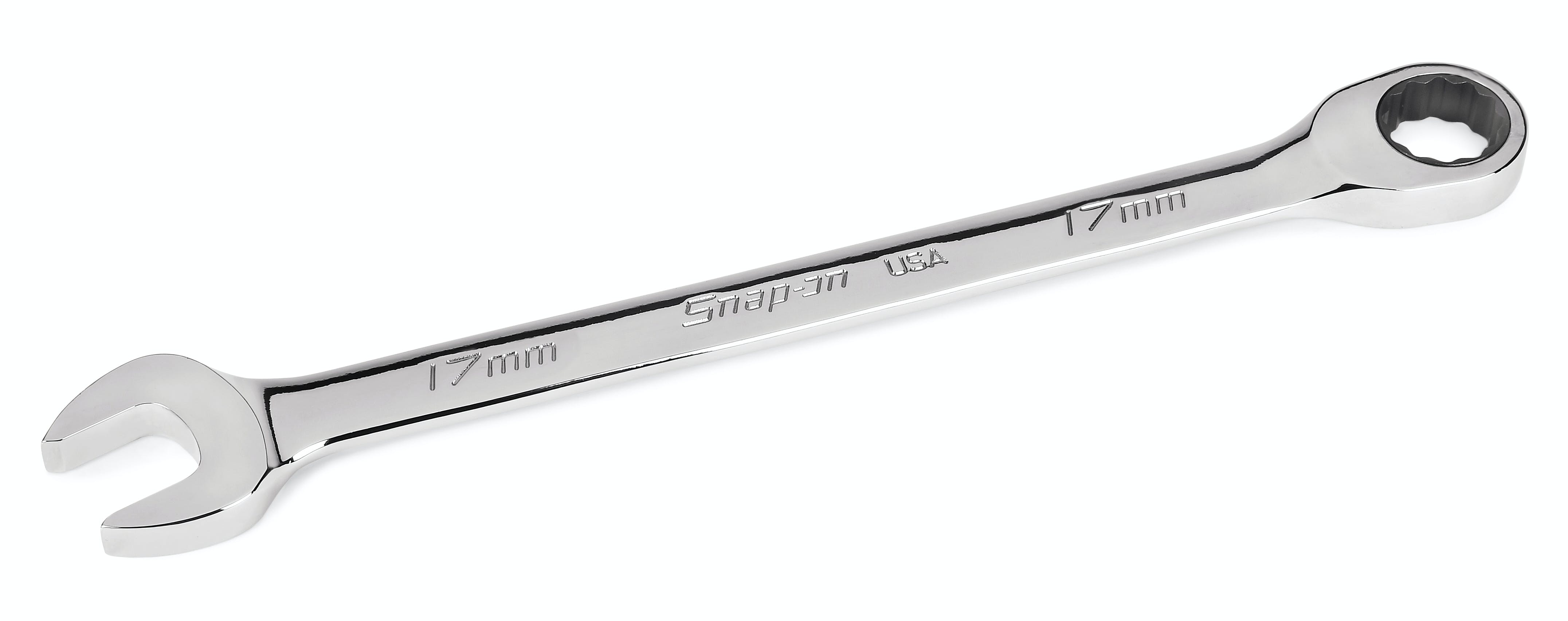 17 mm 12-Point Metric 0° Offset Ratcheting Combination Wrench | OXRM17A 17 mm 12-Point Metric 0° Offset Ratcheting Combination Wrench | OXRM17A